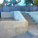 Retaining Wall with Sand Stairs